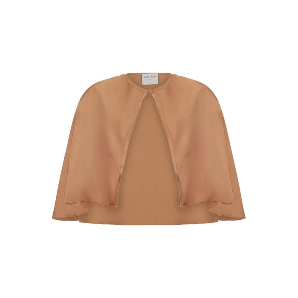 Forte_Forte Women Pink Satin Envers Cape For Women